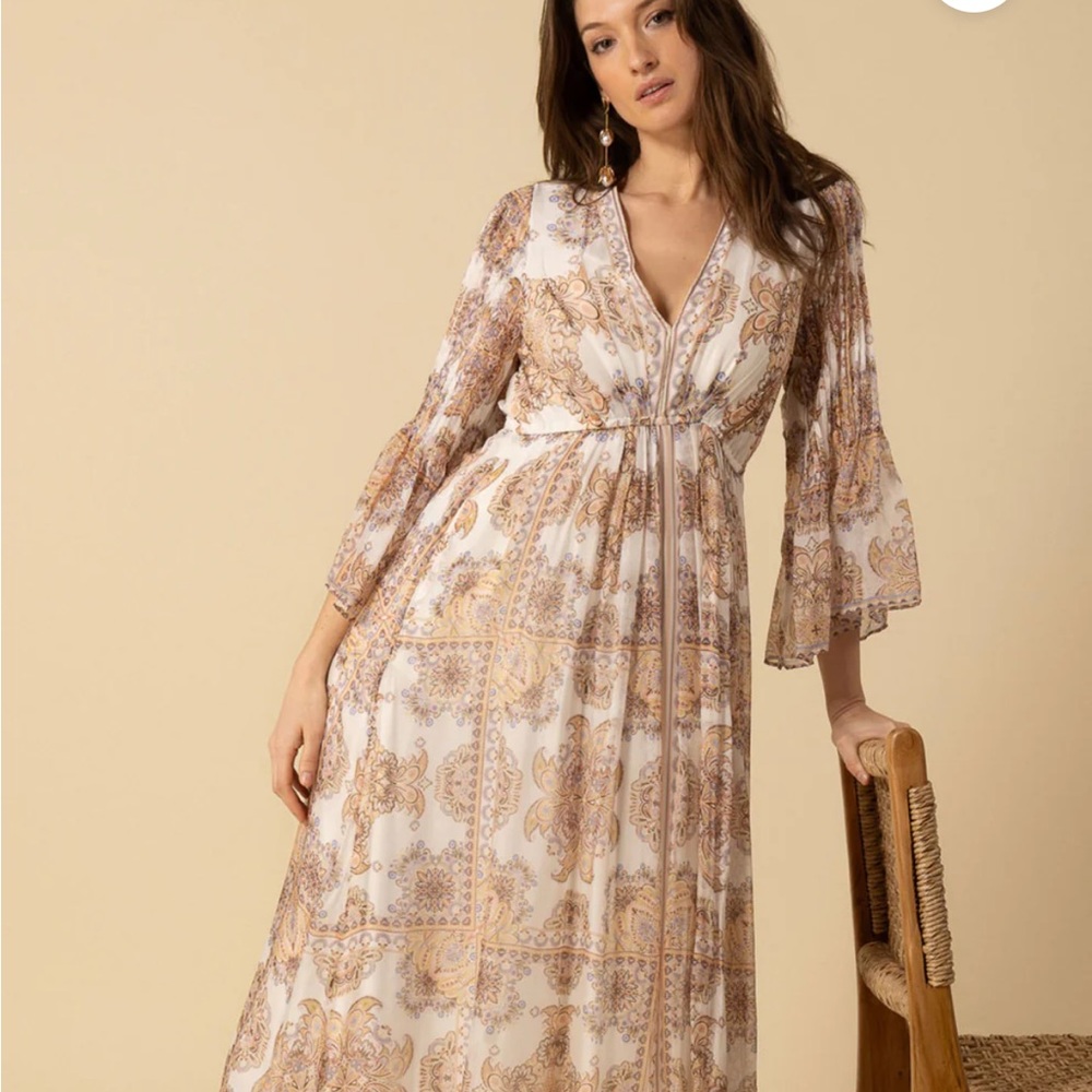 Hale Bob Ivory Mara Maxi Dress size S NWT